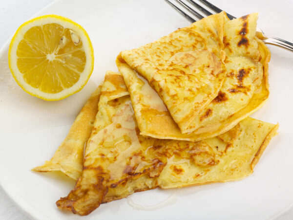 Pancakes with sugar, honey and lemon - The Beacon Inn 